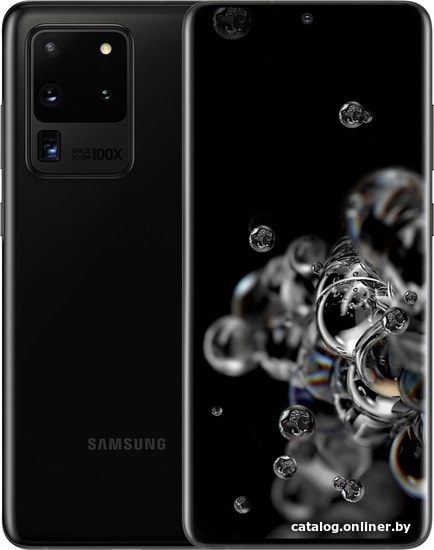 

Смартфон Samsung Galaxy S20 Ultra 5G SM-G988B/DS 12GB/128GB Exynos 990 (черный)
