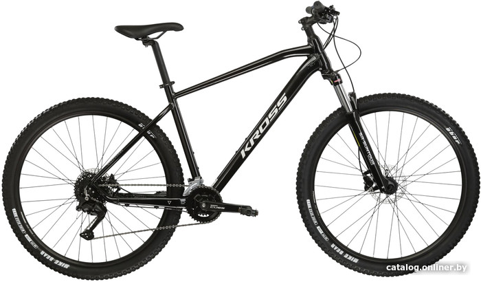 

Велосипед Kross Hexagon 5.0 29 XL/20" 2024 (черный/серебристый глянцевый)