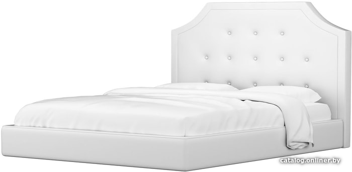 

Кровать Mebelico Кантри 160x200 (экокожа, белый)