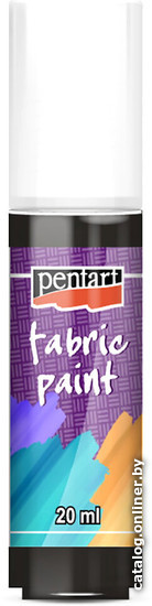 

Краска для текстиля Pentart Fabric paint 20 мл (черный)