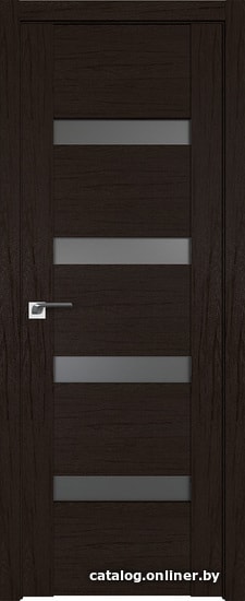 

Межкомнатная дверь ProfilDoors 2.81XN 70x200 (дарк браун, стекло графит)