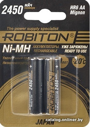 

Аккумулятор Robiton AA 2450mAh [HR-3UTGX]