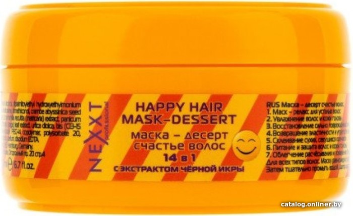 

Маска Nexxt Professional Счастье волос с черной икрой Happy Hair Mask-Dessert 200 мл