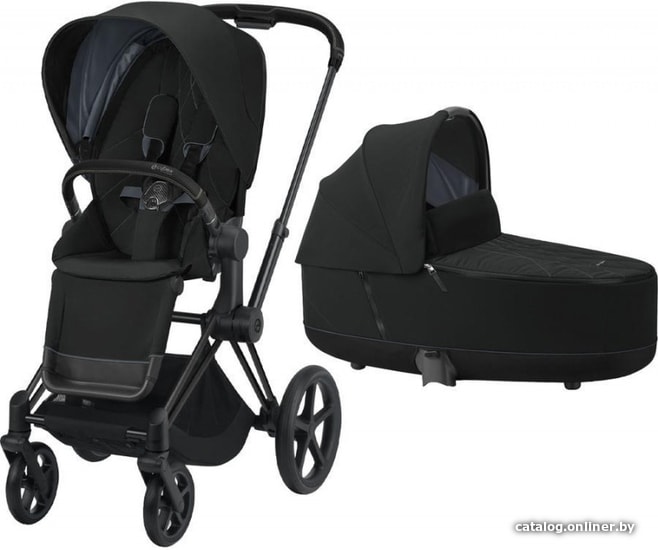 

Универсальная коляска Cybex Priam 2020 (deep black, рама черная матовая)