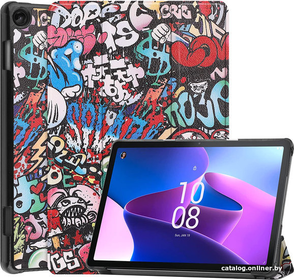 

Чехол для планшета JFK Smart Case для Lenovo Tab M10 3rd Gen TB-328F (граффити)