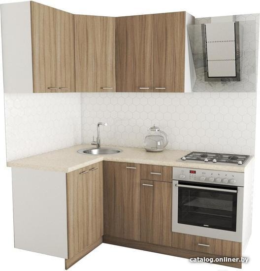 

Готовая кухня Хоум Лайн Луиза Люкс 1200x1900 угловой (древесина шорвуд/древесина шорвуд)