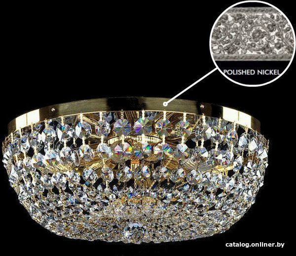 

Припотолочная люстра ArtGlass Geena Dia 450 Nickel Sp