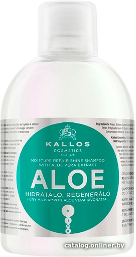 

Шампунь Kallos Cosmetics KJMN алоэ для увлажнения и питания 1000 мл