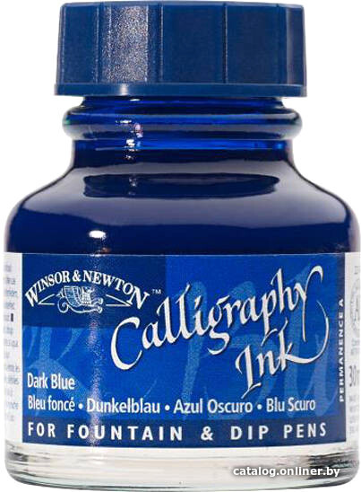

Тушь художественная Winsor & Newton 1111222 (30 мл, темно-синий)