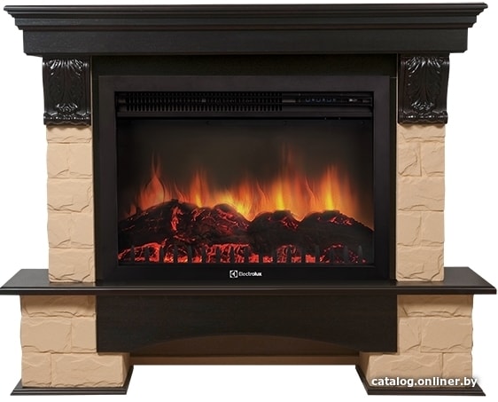 

Портал Firelight Forte 30U (угловой, камень бежевый/шпон темный дуб)