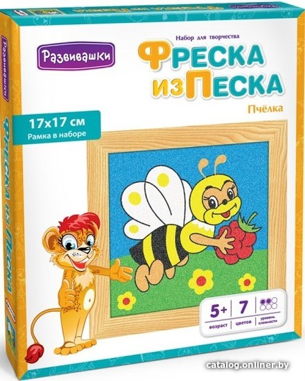 

Фреска Развивашки Фреска из цветного песка Пчелка С1715