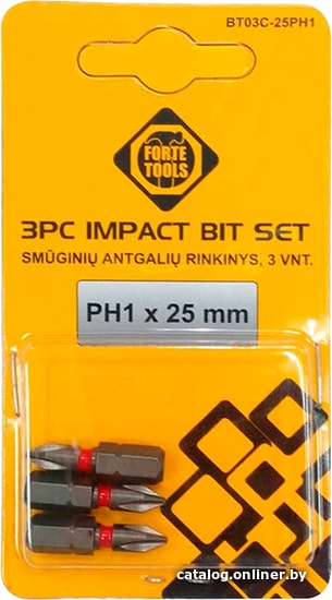 

Набор бит Forte Tools 51164773 (3 предмета)