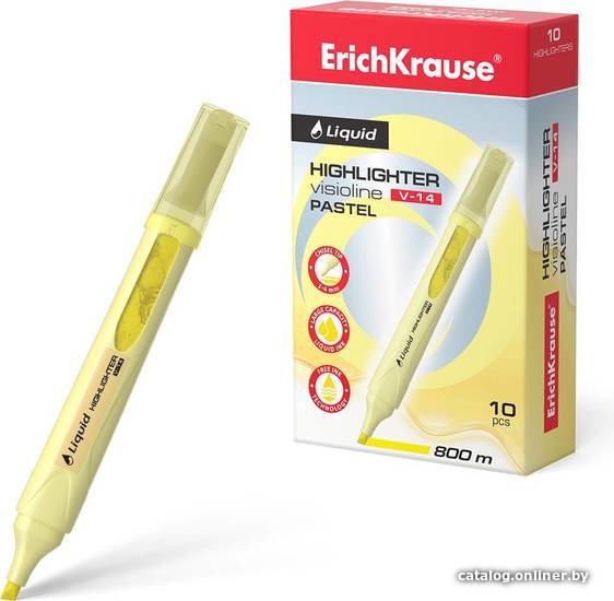 

Текстовыделитель Erich Krause Liquid Visioline V-14 Pastel 56026