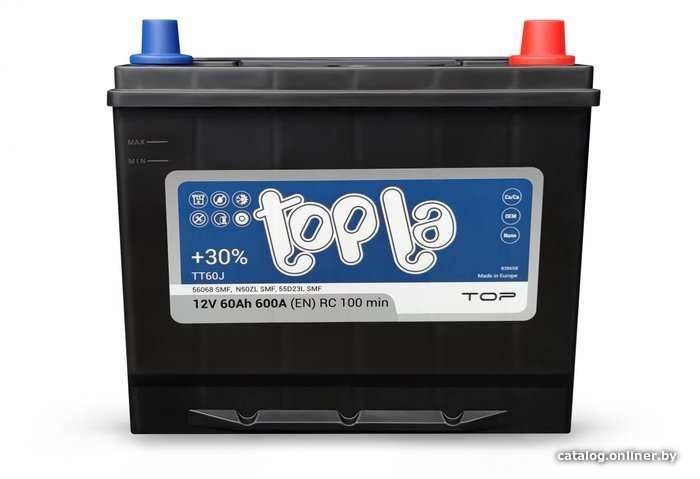 

Автомобильный аккумулятор Topla 60 Ah Top JIS R+ 118860/118861/138861 (60 А·ч)