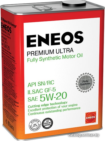 

Моторное масло Eneos Premium Ultra 5W-20 4л