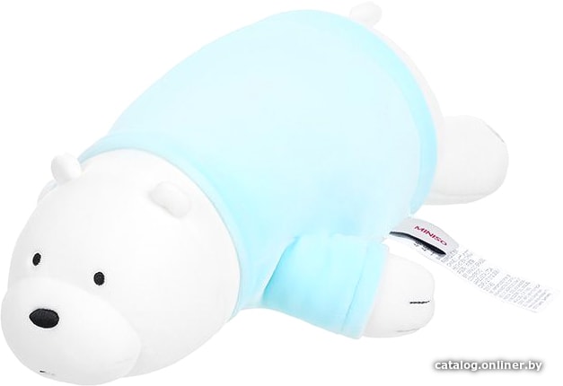 

Классическая игрушка Miniso We Bare Bears. Белый медведь в голубой кофточке (30 см)