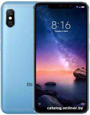 

Смартфон Xiaomi Redmi Note 6 Pro 4GB/64GB международная версия (голубой)