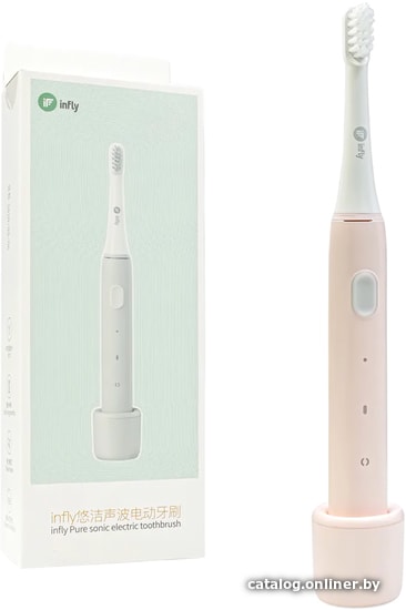 

Электрическая зубная щетка Infly Sonic Electric Toothbrush P60 (1 насадка, розовый)