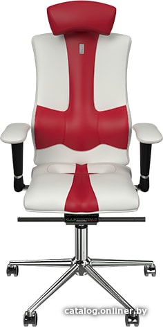 

Кресло Kulik System Elegance (с подголовником, красный/белый)