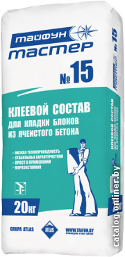 

Кладочный состав для ячеистого бетона Тайфун МАСТЕР №15
