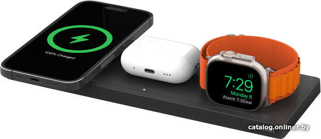 

Беспроводное зарядное Belkin BoostCharge Pro 3-in-1 Wireless Charging Pad (черный)