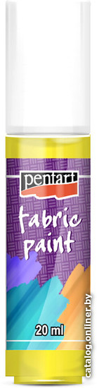 

Краска для текстиля Pentart Fabric paint 20 мл (желтый)