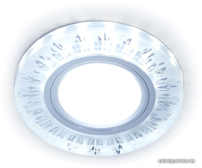 

Точечный светильник Ambrella light S216 CL/FR GU5.3+3W LED Cold D90*25 (прозрачный/матовый)