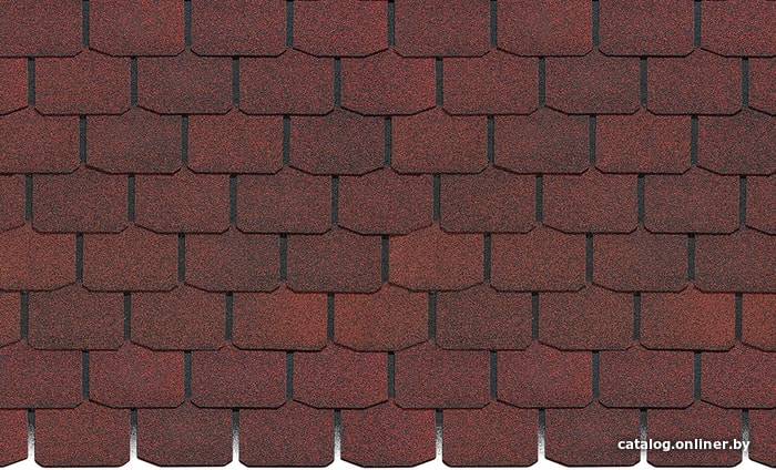 

Битумная черепица Docke Standard Крона (красный RAL 3005)