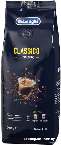 

Кофе DeLonghi Classico Espresso DLSC604 зерновой 500 г
