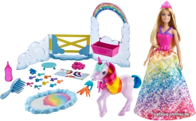 

Кукла Barbie Дримтопия Кукла и единорог GTG01