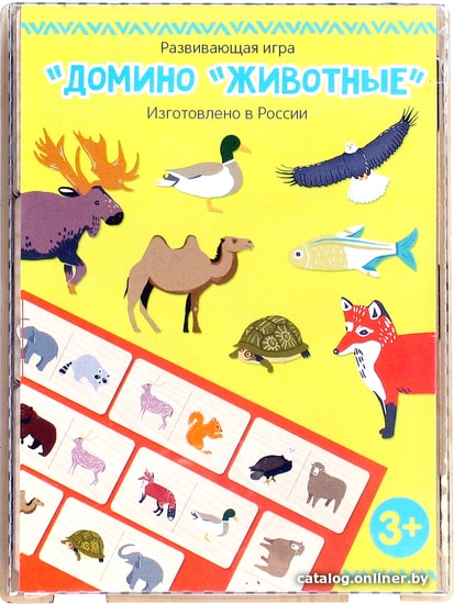

Развивающая игра Paremo Домино Животные PE120-29