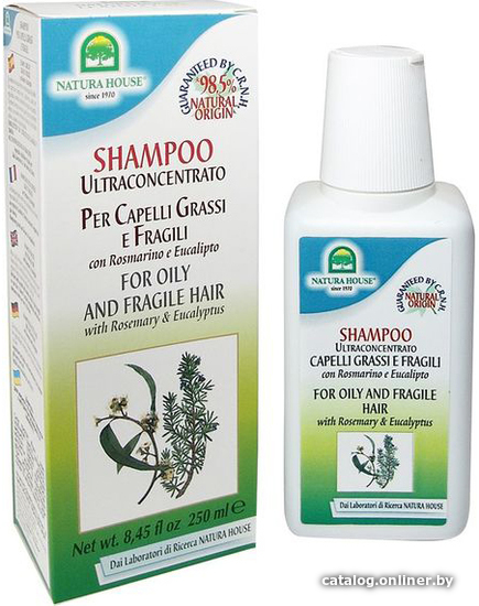 

Шампунь Natura House For Oily and Fragile Hair with Rosemary & Eucaliptus 250 мл