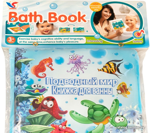 

Игрушка для ванной Qunxing Toys Книжка Подводный мир A560