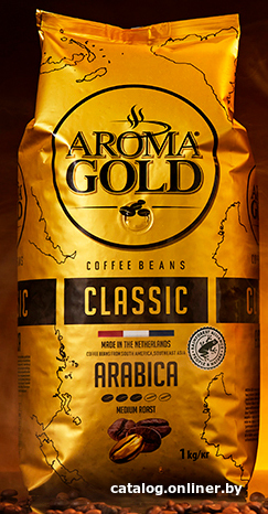 

Кофе Aroma Gold Classic в зернах 1 кг