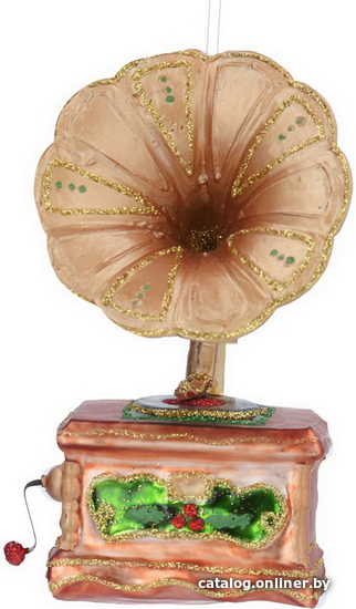 

Елочная игрушка Gisela Graham Limited Arts & Crafts Граммофон 00178