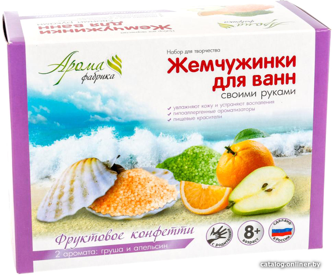 

Набор для опытов Аромафабрика Жемчужинки для ванн Фруктовое конфетти С0810