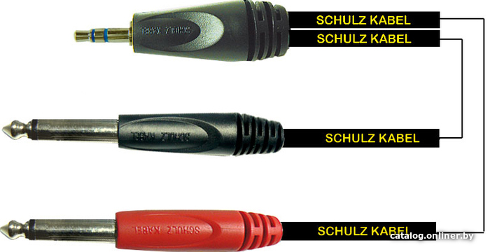 

Кабель Schulz Kabel MS3 3.5 мм - 6.3 мм (3 м, черный)