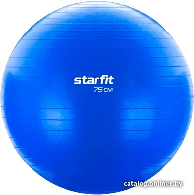 

Гимнастический мяч Starfit GB-104 75 см антивзрыв (темно-синий)