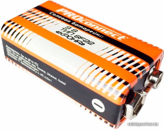 

Батарейка PROconnect 9V 6F22 1 шт.