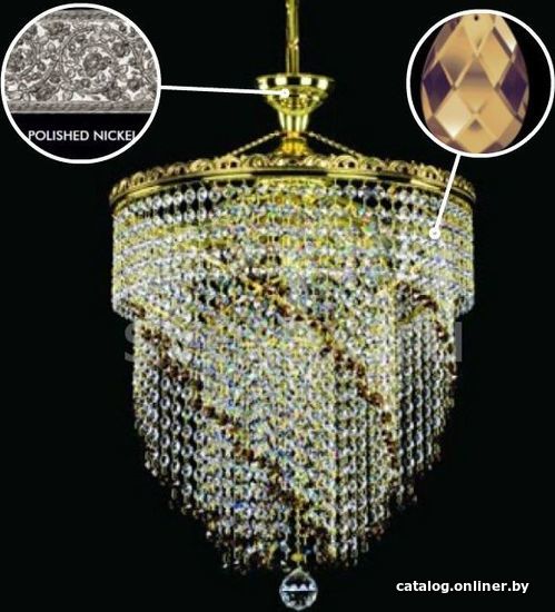 

Подвесная люстра ArtGlass Jasmina Dia 500 Yellow Nickel Ce