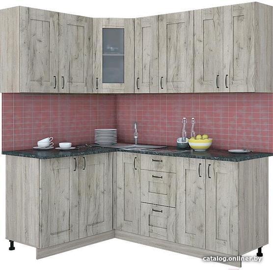 

Готовая кухня Интерлиния Мила Хольц 14x19 (дуб серый)
