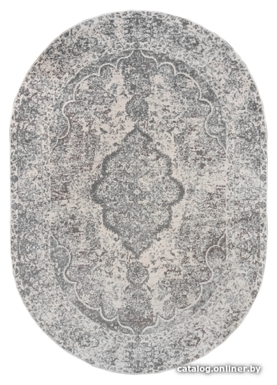 

Ковер для жилой комнаты Milat Leda B457W-CREAM-GRAY-OVAL 120x170