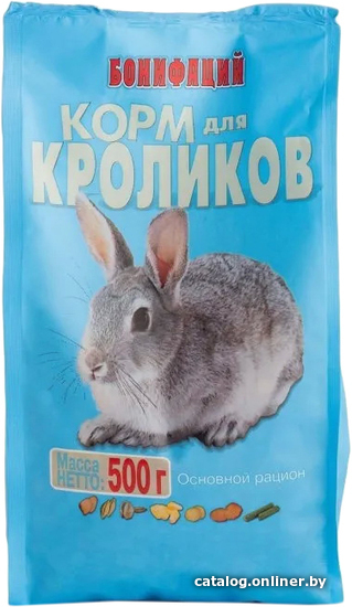 

Корм для грызунов Бонифаций Основной рацион для кроликов 500 г
