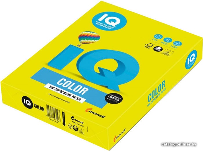 

Офисная бумага IQ Color NEOGB A4 (неон желтый, 80 г/м2, 500 л)