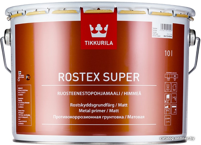 

Грунтовка Tikkurila Rostex Super 3 л (светло-серый)