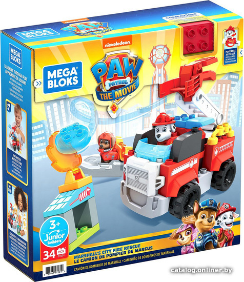 

Конструктор Mega Bloks Щенячий патруль GYJ01 Маршал спешит на помощь