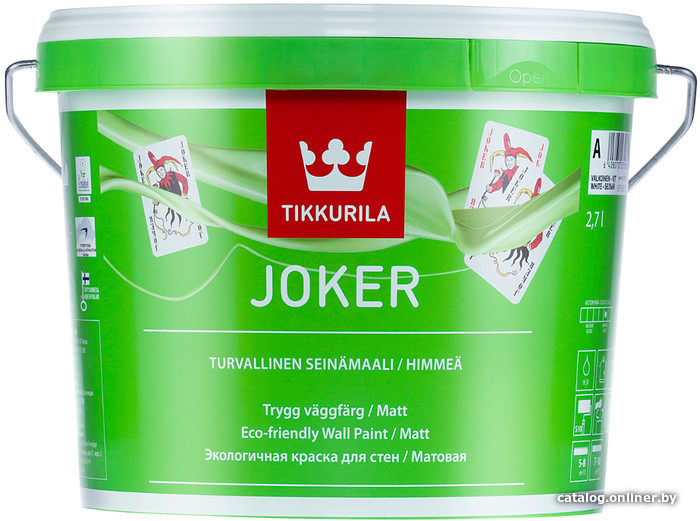 

Краска Tikkurila Joker 0.225 л. (базис С)