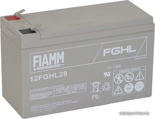 

Аккумулятор для ИБП FIAMM 12FGHL28 (12В/7.2 А·ч)