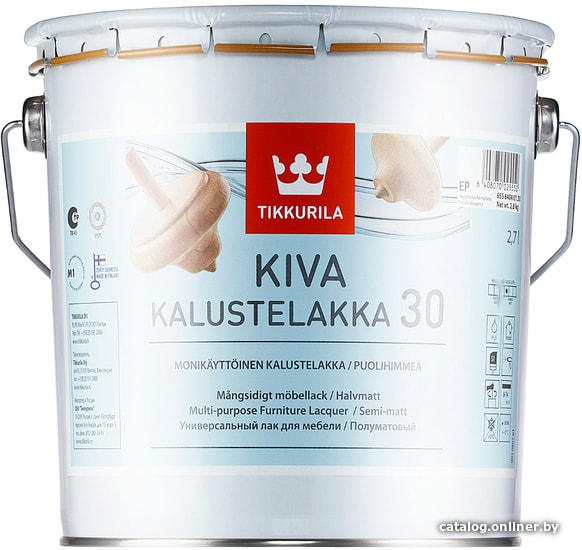 

Лак Tikkurila Kiva 2.7 л (полуматовый)