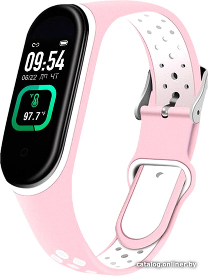 

Фитнес-браслет Smarterra Fitmaster TON (белый/розовый)